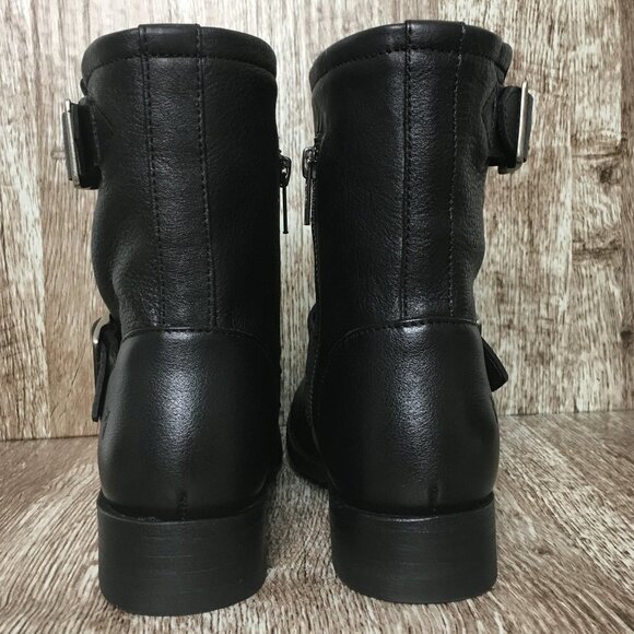 FRYE Black Vicky Engineer Moto Biker Rocker Boots SIZE 5.5 NEW - Picture 6 of 8